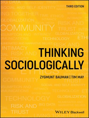 cover image of Thinking Sociologically